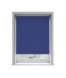 New Edge Blinds No Drill Navy Thermal Blackout Roller Blind 170cm Drop - Size: 160 cm - thumbnail 1