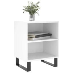 Berkfield Home Elegant Bedside Cabinets 2 pcs High Gloss White 40x30x50 cm Engin - Size: 40 x 30 x 50 cm - thumbnail 1
