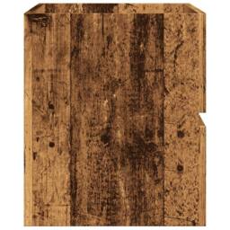 Berkfield Home Spacious Bathroom Hanging Cabinet Old Wood 80x38.5x45 cm Engineer in Brown - thumbnail 5