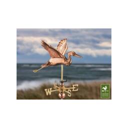 Good Directions Cottage Heron in Flight Copper Weathervane - H54 x W40 x L42 cm - thumbnail 2