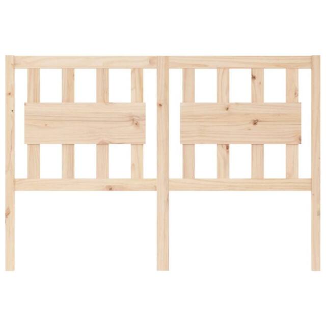 Berkfield Home Beautiful Bed Headboard 125.5x4x100 cm Solid Wood Pine in Natural - image 1