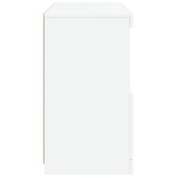 Berkfield Home Sideboard with LED Lights White 60x37x67 cm - Size: 60 x 37 x 67 cm - thumbnail 8