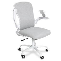 VOGREX Grey Mesh Ergonomic Office Chair Swivel Rocking Desk Armchair - thumbnail 1