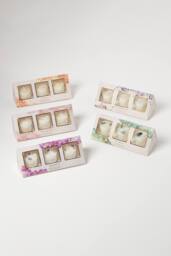 Homescapes Crystal Scented Candle Gift Set Pack of 3 with Natural Gemstones in Purple - Size: 3 Pack - thumbnail 4