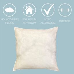 HomeSpace Direct 2 x Hollowfibre Cushion Inner in White - Size: 45 cm x 45 cm - thumbnail 3