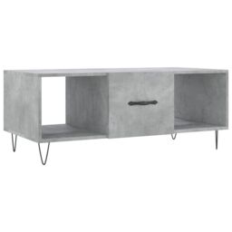 Berkfield Home Coffee Table Concrete Grey 102x50x40 cm Engineered Wood - Size: 102 x 50 x 40 cm - thumbnail 2