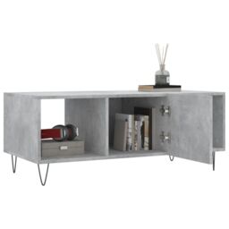 Berkfield Home Coffee Table Concrete Grey 102x50x40 cm Engineered Wood - Size: 102 x 50 x 40 cm - thumbnail 4