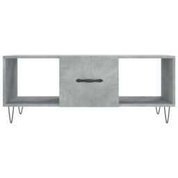 Berkfield Home Coffee Table Concrete Grey 102x50x40 cm Engineered Wood - Size: 102 x 50 x 40 cm - thumbnail 5