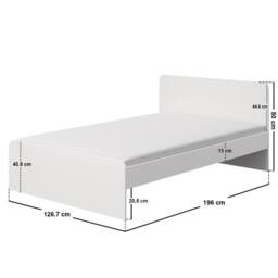 Flair Wizard Small Double Bed Frame in White - thumbnail 8