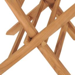 Berkfield Home Folding Garden Chairs 6 pcs Solid Teak Wood in Brown - thumbnail 7