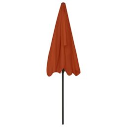 Berkfield Home Beach Umbrella Terracotta 200x125 cm in Brown - thumbnail 5