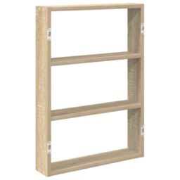 Berkfield Home Wall Shelf Sonoma Oak 43x9x60 cm Engineered Wood in Brown - Size: 43 x 9 x 60 cm - thumbnail 6