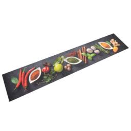 Berkfield Home Kitchen Rug Washable Spices 60x300 cm Velvet