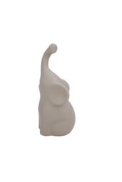 Living and Home Set of 2 Ceramic Couple Elephant Statue Figurine Ornaments in Grey - thumbnail 3