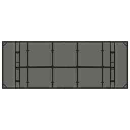 Berkfield Home Garden Table with Glass Top Black 240x90x75 cm Poly Rattan - Size: 240 x 90 x 75 cm - thumbnail 7