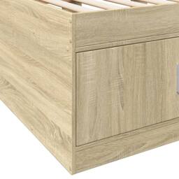 Berkfield Home Versatile Daybed with Drawers without Mattress Sonoma Oak 90x190 in Light Brown - thumbnail 8