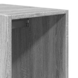 Berkfield Home Wardrobe Grey Sonoma 30x50x200 cm Engineered Wood - Size: 30 x 50 x 200 cm - thumbnail 8