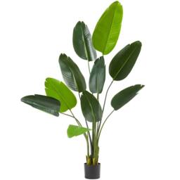 tectake Artificial Bird Of Paradise Tree Tropic, Lifelike in Green - Size: 120 cm - thumbnail 1