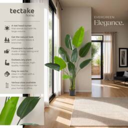 tectake Artificial Bird Of Paradise Tree Tropic, Lifelike in Green - Size: 120 cm - thumbnail 2