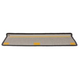 Berkfield Home Carpet Stair Treads 15 pcs 65x21x4 cm Grey & Black - Size: Medium - thumbnail 5