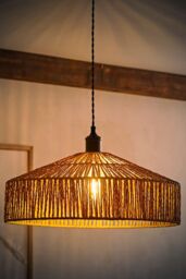 ValueLights Elcano Natural Woven Rope Easy Fit Ceiling Pendant Light Lamp Shade - thumbnail 2