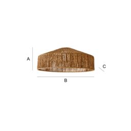 ValueLights Elcano Natural Woven Rope Easy Fit Ceiling Pendant Light Lamp Shade - thumbnail 7