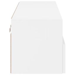 Berkfield Home TV Wall Cabinet White 100x30x30 cm Engineered Wood - Size: 100 x 30 x 30 cm - thumbnail 8