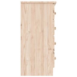 Berkfield Home Chest of Drawers ALTA 77x35x73 cm Solid Wood Pine in Brown - Size: 77 x 35 x 73 cm - thumbnail 5