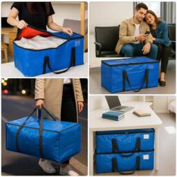 SPETLEK 90L Moving Bags 8 Pack in Blue - thumbnail 5