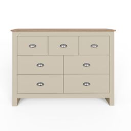 GFW Lancaster 7 Drawer Chest in Cream - thumbnail 4