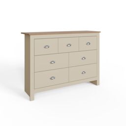 GFW Lancaster 7 Drawer Chest in Cream - thumbnail 3