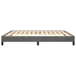 Berkfield Home Bed Frame Dark Grey 180x200 cm Super King Velvet - thumbnail 6