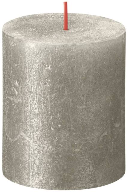 KDMD Champagne Bolsius Rustic Shimmer Metallic Candle 80 x 68mm in Grey - image 1