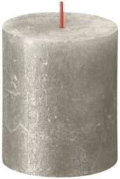 KDMD Champagne Bolsius Rustic Shimmer Metallic Candle 80 x 68mm in Grey