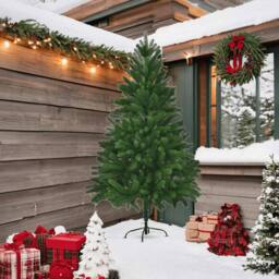 Berkfield Home Faux Christmas Tree 210 cm Lifelike Needles Green - thumbnail 3