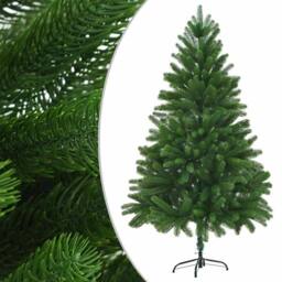Berkfield Home Faux Christmas Tree 210 cm Lifelike Needles Green - thumbnail 1