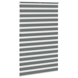 Berkfield Home Zebra Blind Dark Grey 140x230 cm Fabric Width 135.9 cm Polyester - thumbnail 4