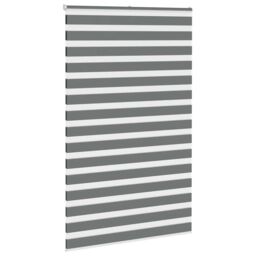 Berkfield Home Zebra Blind Dark Grey 140x230 cm Fabric Width 135.9 cm Polyester - thumbnail 3