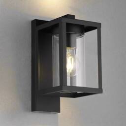CGC Lighting Outside Wall Light Black Modern, E27 Bulb, Mains Powered, Garden, Porch, Patio Black - thumbnail 5