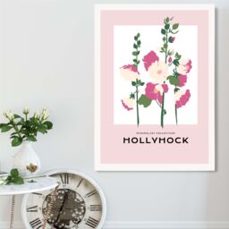 ARTZE Pink Pansies Flower Market Boho Framed Print SIZE: A3 with White Frame - Size: A4 - thumbnail 2