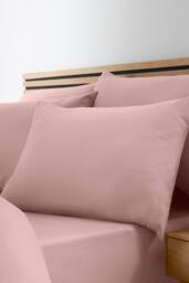 Catherine Lansfield So Soft Non Iron Fitted Sheet in Pink - Size: Super King Fitted - thumbnail 2