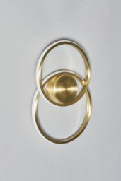 BHS Lighting Pei Ring Wall Light in Gold - thumbnail 2