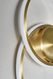 BHS Lighting Pei Ring Wall Light in Gold - thumbnail 3