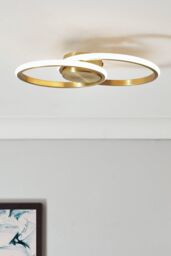 BHS Lighting Pei Ring Wall Light in Gold - thumbnail 5