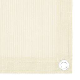 Berkfield Home Balcony Screen Cream 75x300 cm HDPE in Beige - thumbnail 2