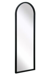 "MirrorOutlet Black Metal Framed Arched Garden Wall Mirror 47"" X 16"" (120CM X 40CM) - Size: 1 Pack" - thumbnail 4