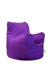 Bean Lazy Cotton Twill Purple Bean Bag Arm Chair Toddler Size - Size: Small - thumbnail 2