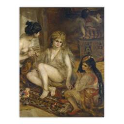 Artery8 Pierre Auguste Renoir Framed Wall Art Interior of a Harem in Montmartre in Brown - Size: A4 - thumbnail 3