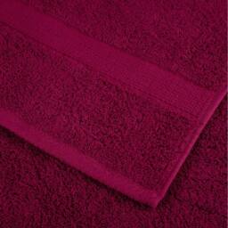 Berkfield Home 6 Piece Premium Towel Set SOLUND Bordeaux 600 gsm in Red - thumbnail 5