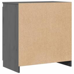 Berkfield Home Side Cabinet Grey 60x36x65 cm Solid Pinewood - Size: 60 x 36 x 65 cm - thumbnail 8